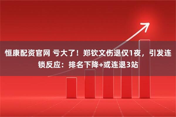 恒康配资官网 亏大了！郑钦文伤退仅1夜，引发连锁反应：排名下降+或连退3站